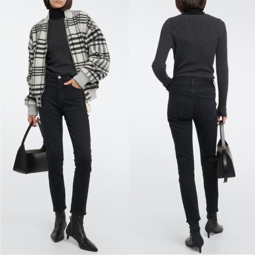 AGOLDE | Nico High Rise Slim in Compilation Black Jeans 27